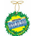 Nevada License Plate Wreath Ornament w/ Mirrored Back (12 Square Inch)